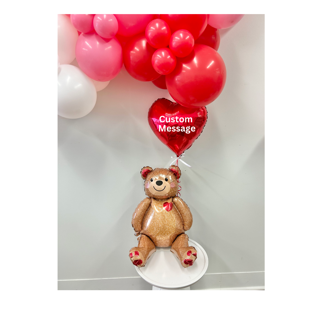 Valentine’s Teddy Bear Balloon