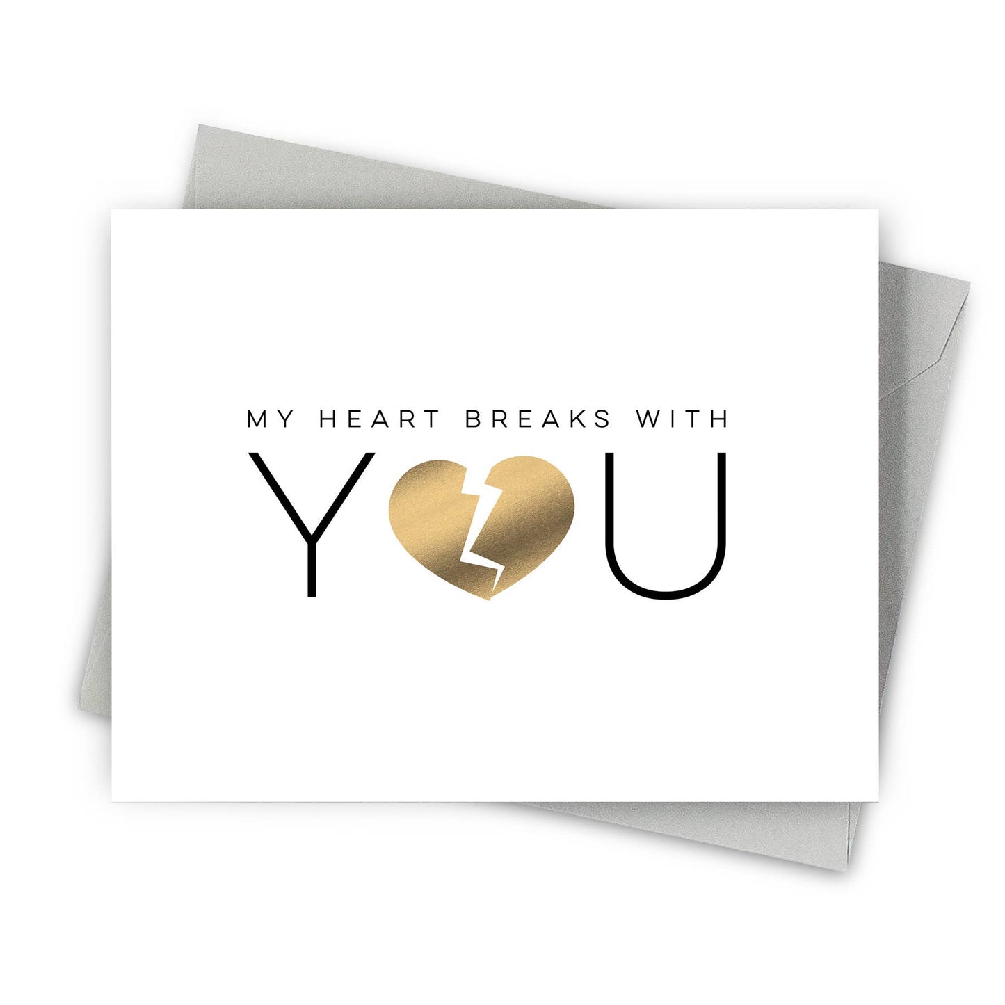 Shattered Heart Sympathy Greeting Cards