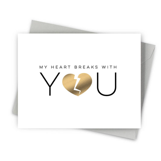 Shattered Heart Sympathy Greeting Cards