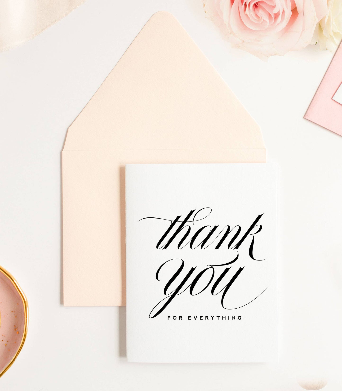 Thank You for Everything - Classic Thank You Greeting Card