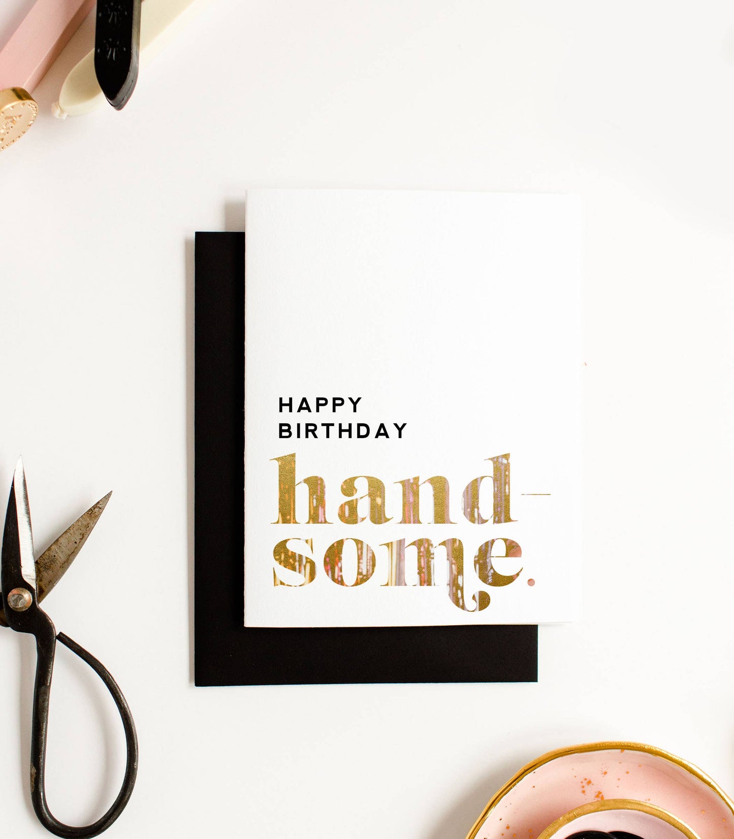 Happy Birthday Handsome - Stylish Greeting Card for Men