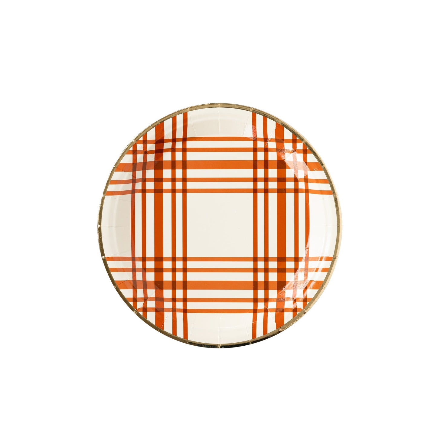 Harvest Plaid 9" Round Plate