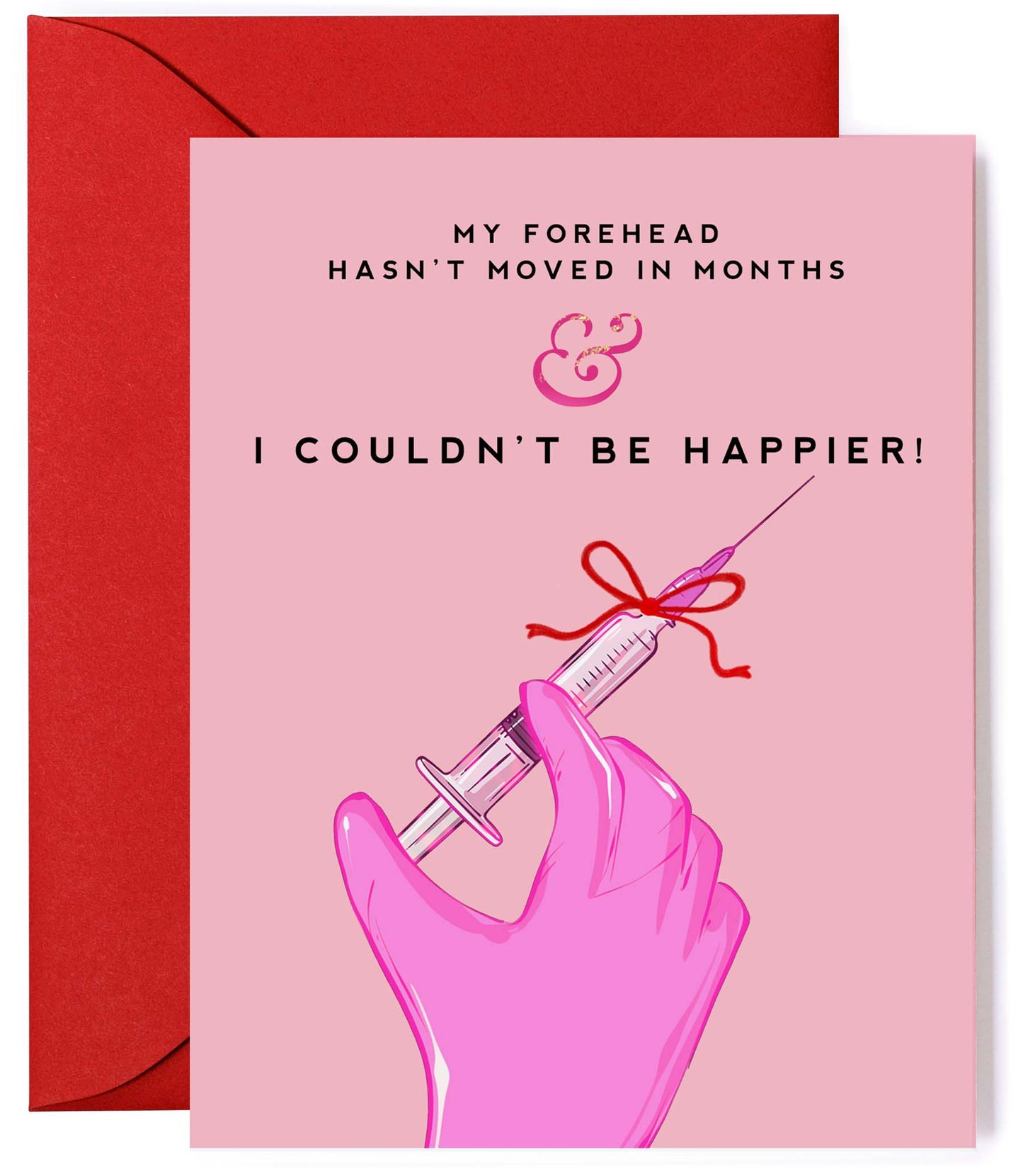 Botox Injector Funny Thank You Greeting Card & Nurse Holiday Thank You Card