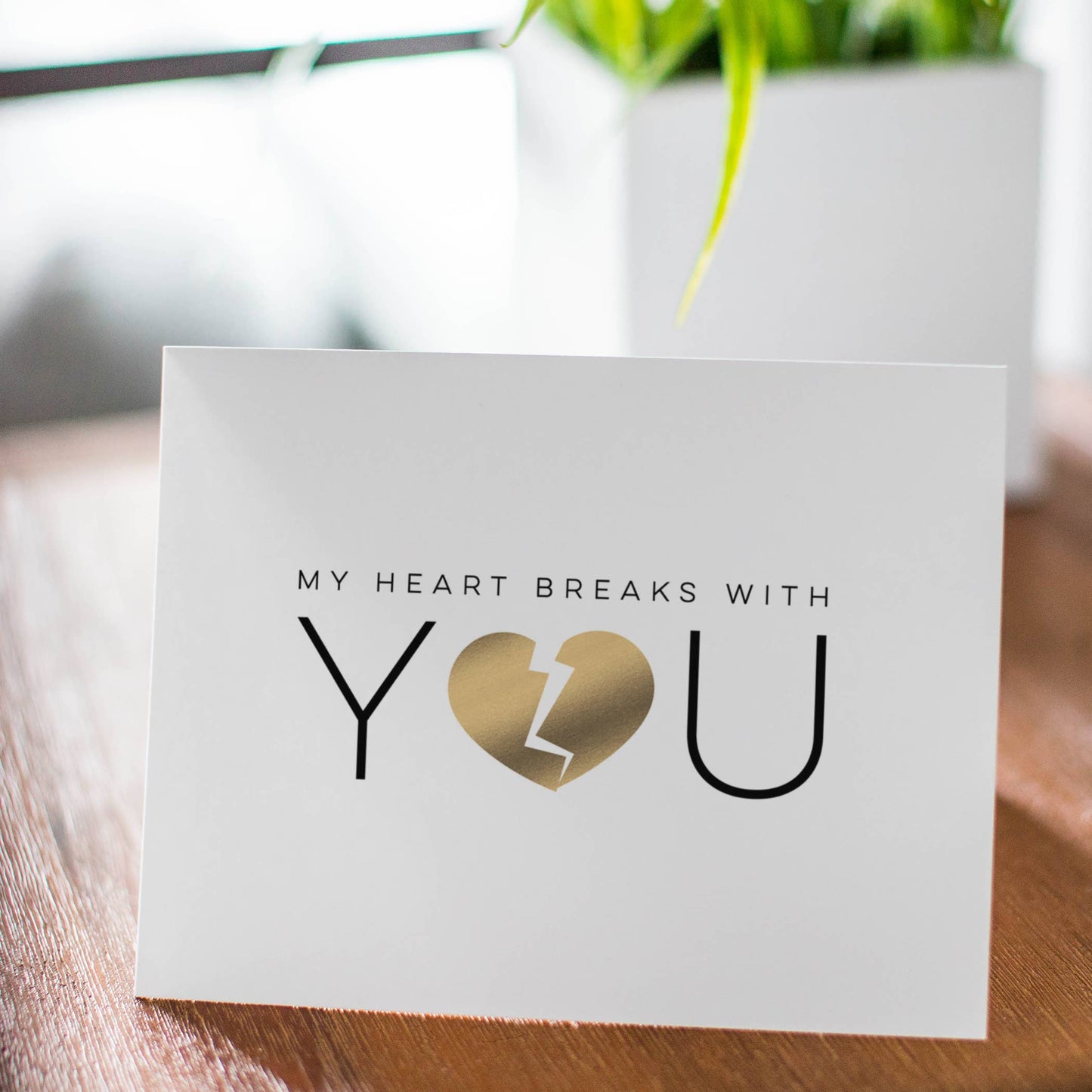 Shattered Heart Sympathy Greeting Cards