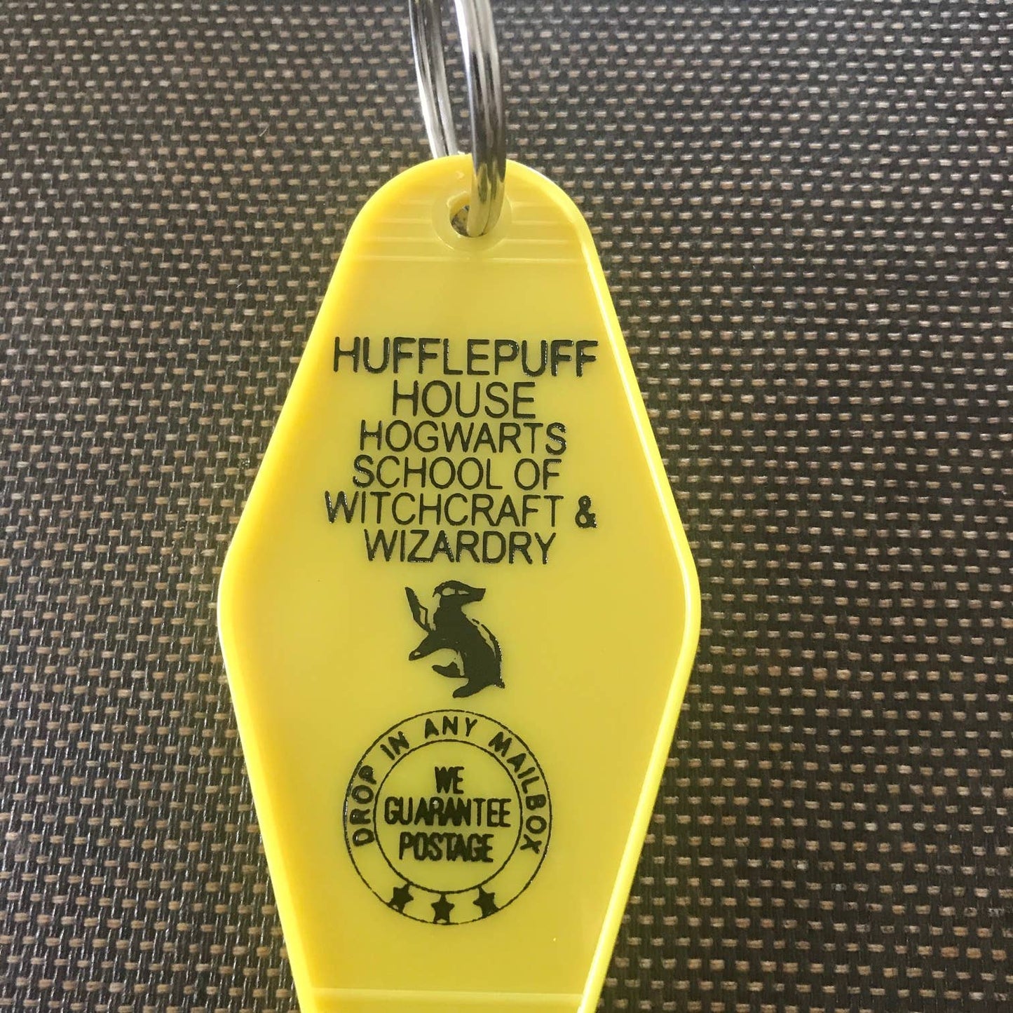 Motel Key Fob - Hogwart's Houses (Hufflepuff)