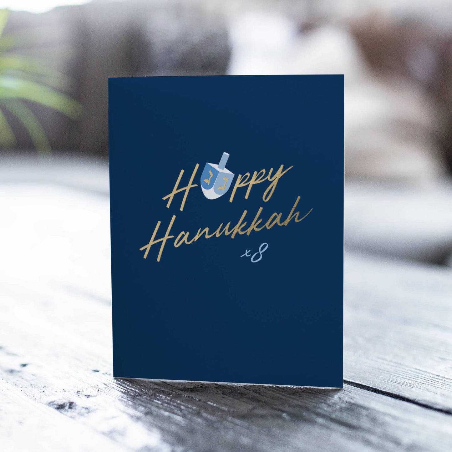 Dreidel Fun – Modern Hanukkah Card